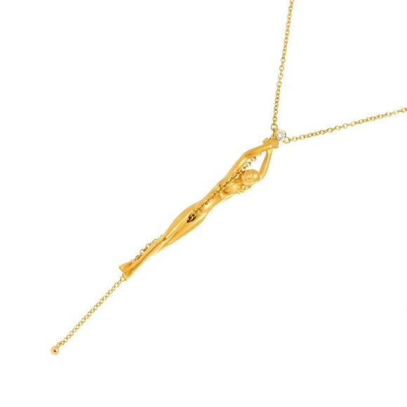 Carrera y Carrera Diamond Necklace 18K YG 750 90271645 - Picture 1 of 9
